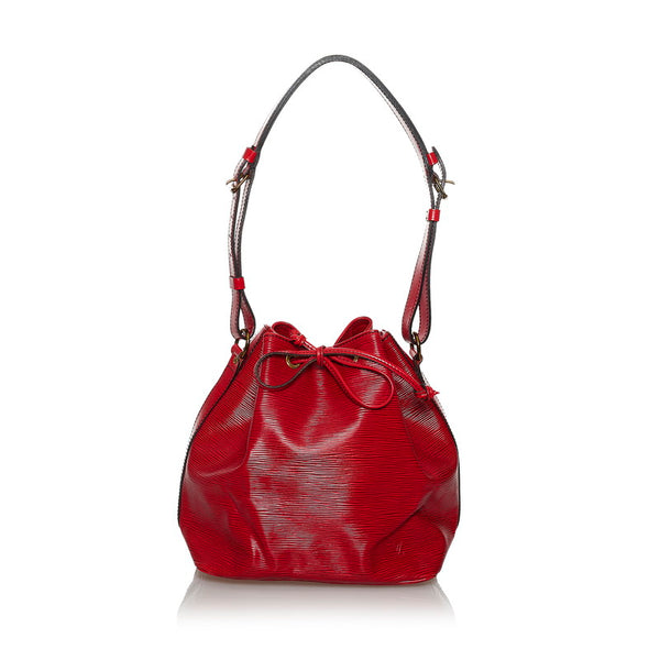 ルイ ヴィトン エピ プチノエ M44107 レッド レザー ショルダーバッグ レディース LOUIS VUITTON 【中古】