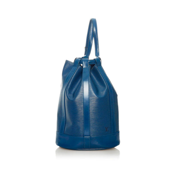 ルイ ヴィトン エピ ランドネPM M52355 トレドブルー レザー ショルダーバッグ レディース LOUIS VUITTON 【中古】