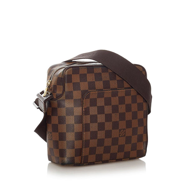 ルイ ヴィトン ダミエ オラフPM N41442 ブラウン PVC ショルダーバッグ レディース LOUIS VUITTON 【中古】