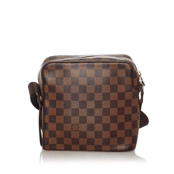 ルイ ヴィトン ダミエ オラフPM N41442 ブラウン PVC ショルダーバッグ レディース LOUIS VUITTON 【中古】