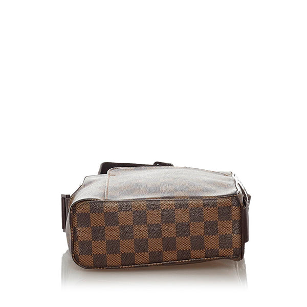 ルイ ヴィトン ダミエ オラフPM N41442 ブラウン PVC ショルダーバッグ レディース LOUIS VUITTON 【中古】
