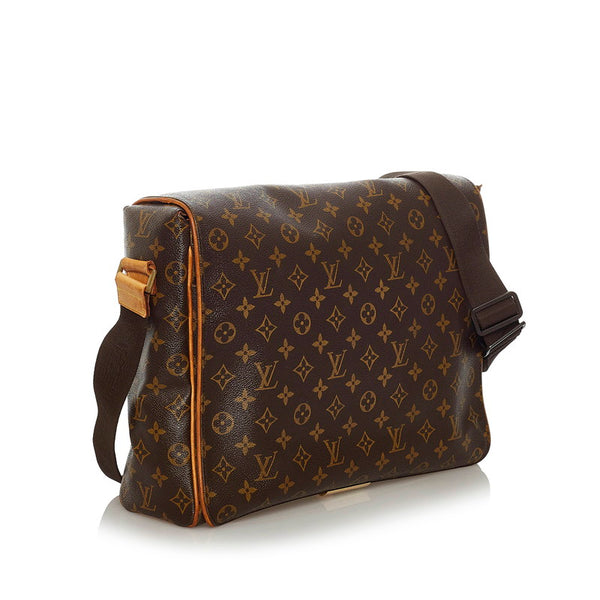ルイ ヴィトン モノグラム アベス ショルダーバッグ M45257 ブラウン PVC レザー メンズ LOUIS VUITTON 【中古】