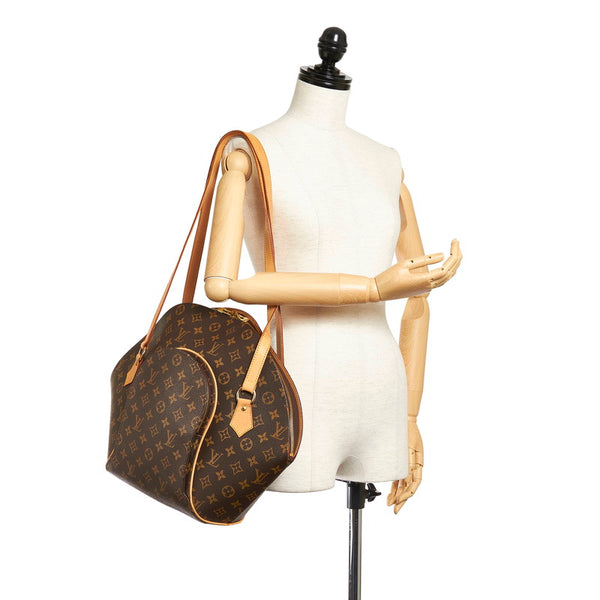ルイ ヴィトン モノグラム エリプスショッピング トートバッグ M51128 ブラウン PVC レザー レディース LOUIS VUITTON 【中古】
