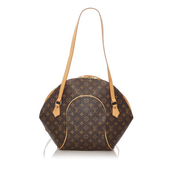 ルイ ヴィトン モノグラム エリプスショッピング トートバッグ M51128 ブラウン PVC レザー レディース LOUIS VUITTON 【中古】