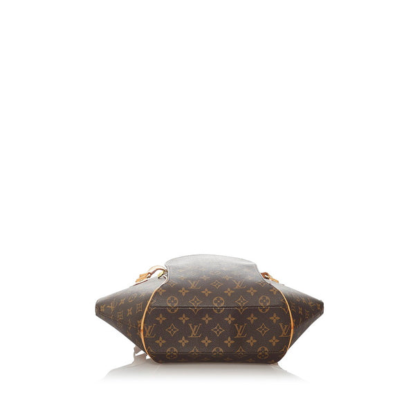 ルイ ヴィトン モノグラム エリプスショッピング トートバッグ M51128 ブラウン PVC レザー レディース LOUIS VUITTON 【中古】