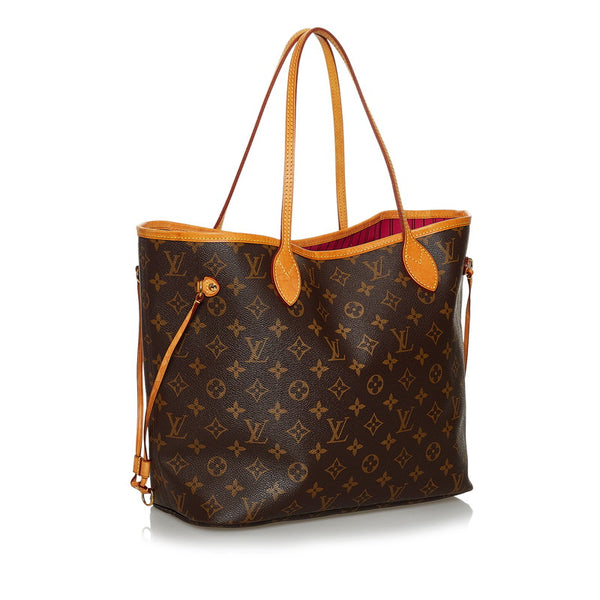 ルイ ヴィトン モノグラム ネヴァーフルMM M41178 ブラウン PVC レザー トートバッグ レディース LOUIS VUITTON 【中古】
