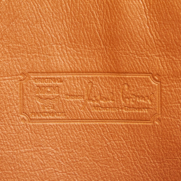 エム シー エム ヴィセトス セカンドバッグ ブラウン レザー メンズ MCM 【中古】