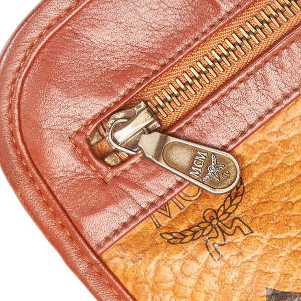 エム シー エム ヴィセトス セカンドバッグ ブラウン レザー メンズ MCM 【中古】
