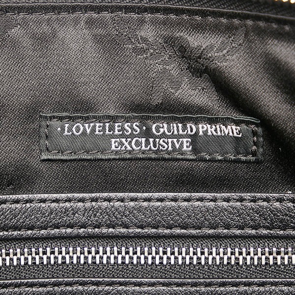 エム シー エム ヴィセトス ラブレスコラボ クラッチバッグ ピンク ブラック レザー レディース MCM 【中古】