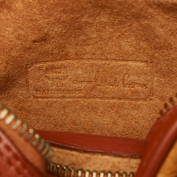 エム シー エム ヴィセトス ブラウン レザー 斜め掛け ショルダーバッグ レディース MCM 【中古】