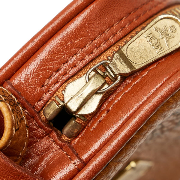 エム シー エム ヴィセトス ブラウン レザー 斜め掛け ショルダーバッグ レディース MCM 【中古】