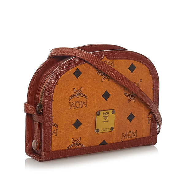 エム シー エム ショルダーバッグ ブラウン レザー レディース MCM 【中古】