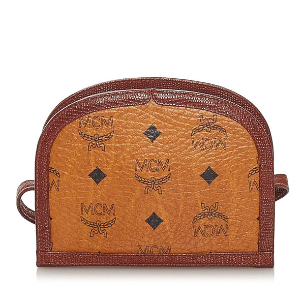 エム シー エム ショルダーバッグ ブラウン レザー レディース MCM 【中古】