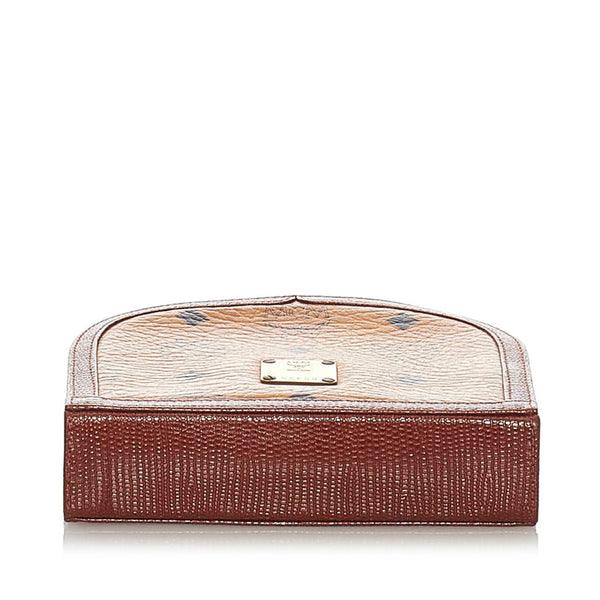 エム シー エム ショルダーバッグ ブラウン レザー レディース MCM 【中古】
