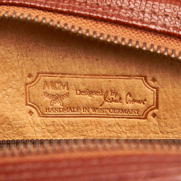 エム シー エム ショルダーバッグ ブラウン レザー レディース MCM 【中古】