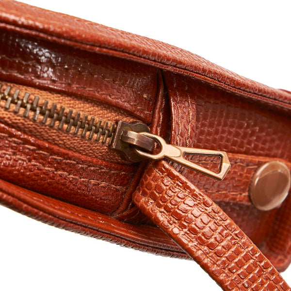 エム シー エム ショルダーバッグ ブラウン レザー レディース MCM 【中古】