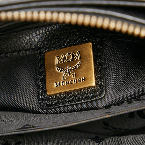 エム シー エム ショルダーバッグ ブラック レザー レディース MCM 【中古】