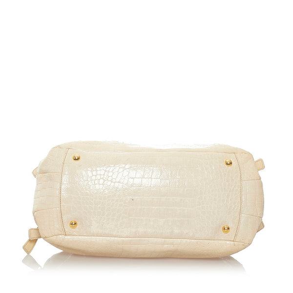 ミュウミュウ ハンドバッグ ショルダーバッグ 2WAY  ベージュ レザー レディース MIUMIU 【中古】