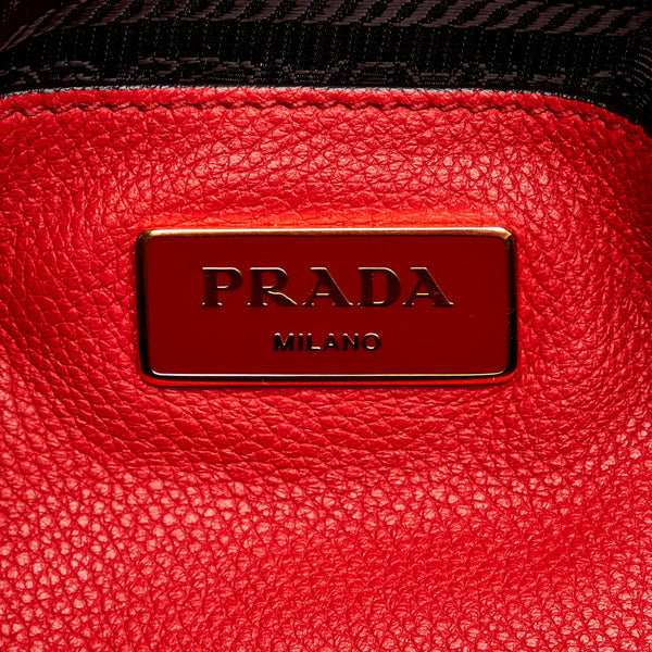 プラダ ハンドバッグ ショルダーバッグ 2WAY レッド レザー レディース PRADA 【中古】