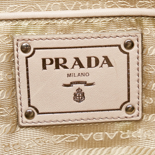 プラダ アイボリー レザー ハンドバッグ ショルダーバッグ 2WAY レディース PRADA 【中古】