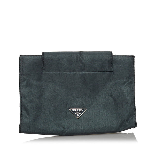プラダ モスグリーン ナイロン ポーチ レディース PRADA 【中古】