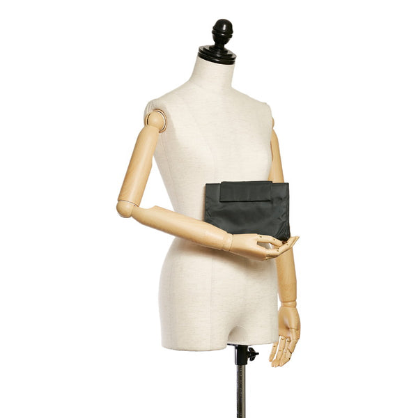 プラダ モスグリーン ナイロン ポーチ レディース PRADA 【中古】