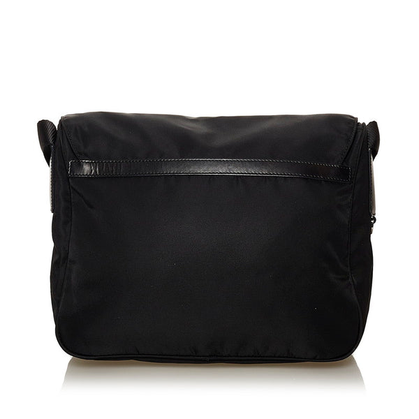 プラダ ブラック ナイロン ショルダーバッグ レディース PRADA 【中古】