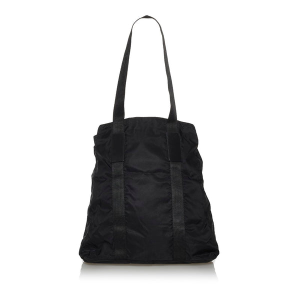 プラダ ブラック ナイロン トートバッグ メンズ PRADA 【中古】