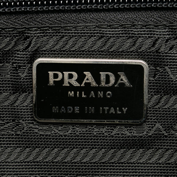 プラダ ブラック ナイロン トートバッグ メンズ PRADA 【中古】