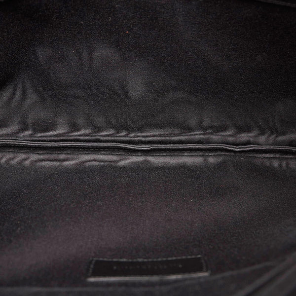 サンローラン 378261 ブラック レザー クラッチバッグ メンズ SAINT LAURENT 【中古】