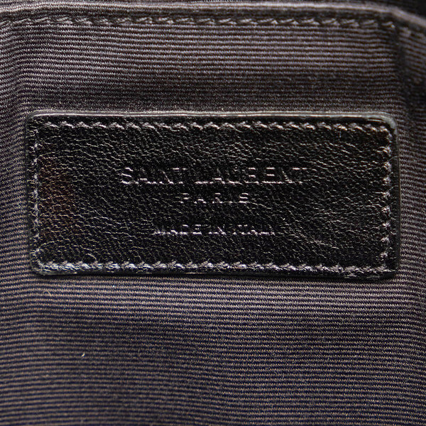 サンローラン 378261 ブラック レザー クラッチバッグ メンズ SAINT LAURENT 【中古】