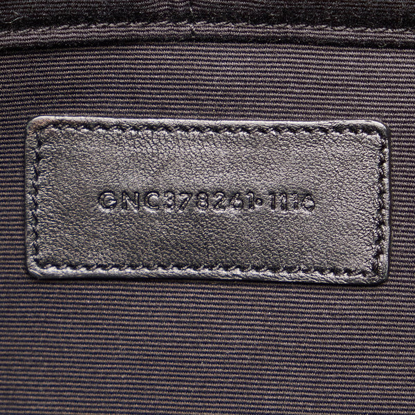 サンローラン 378261 ブラック レザー クラッチバッグ メンズ SAINT LAURENT 【中古】