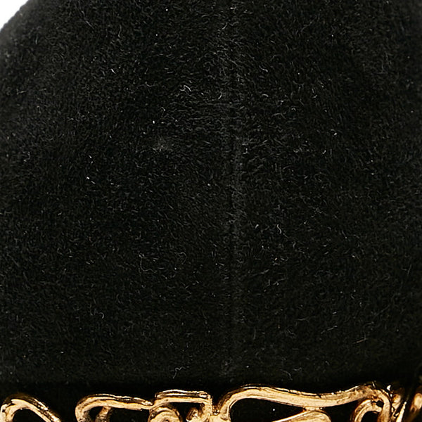 サンローラン ブラック スウェード パンプス レディース SAINT LAURENT 【中古】