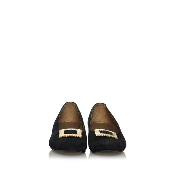 サンローラン ブラック スウェード パンプス レディース SAINT LAURENT 【中古】