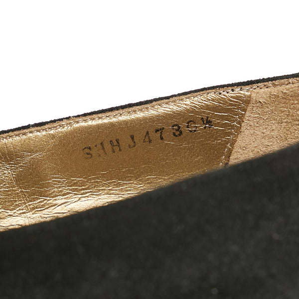 サンローラン ブラック スウェード パンプス レディース SAINT LAURENT 【中古】