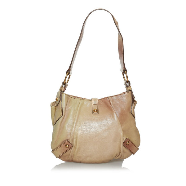 サンローラン ショルダーバッグ ベージュ レザー レディース SAINT LAURENT 【中古】