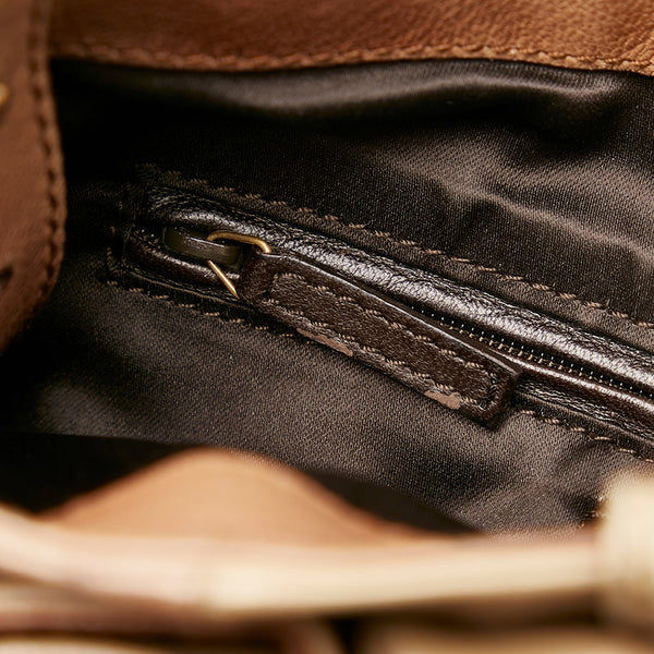 サンローラン ショルダーバッグ ベージュ レザー レディース SAINT LAURENT 【中古】