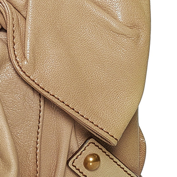 サンローラン ショルダーバッグ ベージュ レザー レディース SAINT LAURENT 【中古】