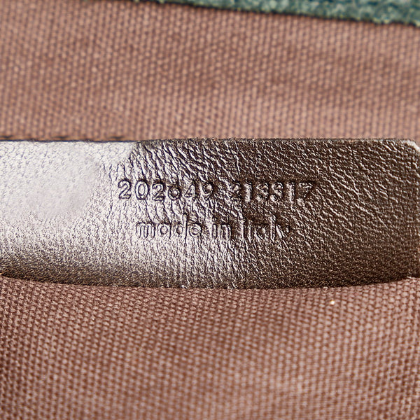 サンローラン ダウンタウン　 トートバッグ グリーン 型押しレザー レディース SAINT LAURENT 【中古】