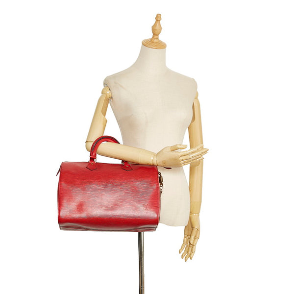 ルイ ヴィトン エピ スピーディ30 ハンドバッグ ボストンバッグ M43007 カスティリアンレッド レザー レディース LOUIS VUITTON 【中古】