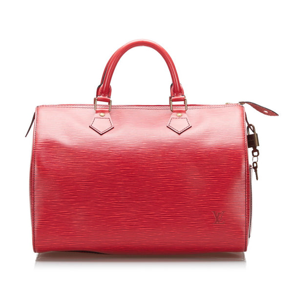 ルイ ヴィトン エピ スピーディ30 ハンドバッグ ボストンバッグ M43007 カスティリアンレッド レザー レディース LOUIS VUITTON 【中古】