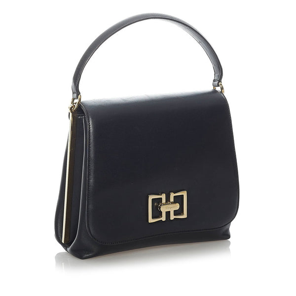 サルヴァトーレフェラガモ ワンショルダーバッグ ハンドバッグ ブラック レザー レディース Salvatore Ferragamo 【中古】