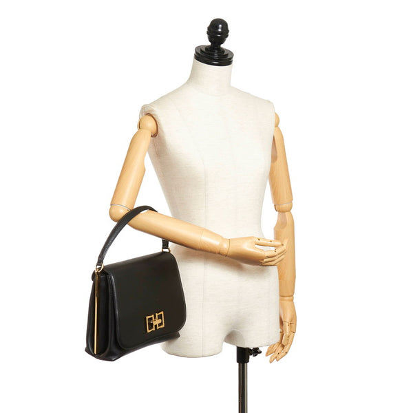 サルヴァトーレフェラガモ ワンショルダーバッグ ハンドバッグ ブラック レザー レディース Salvatore Ferragamo 【中古】