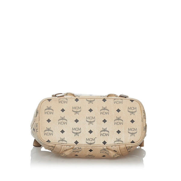 エム シー エム ヴィセトス ハンドバッグ ショルダーバッグ 2WAY ベージュ レザー レディース MCM 【中古】