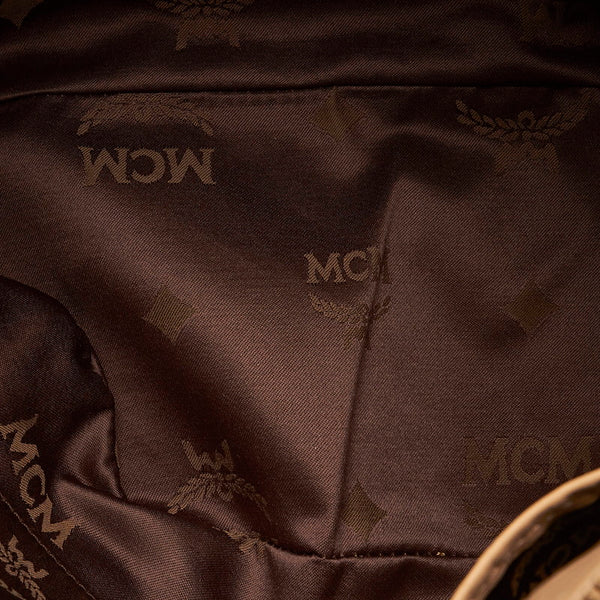 エム シー エム ヴィセトス ハンドバッグ ショルダーバッグ 2WAY ベージュ レザー レディース MCM 【中古】