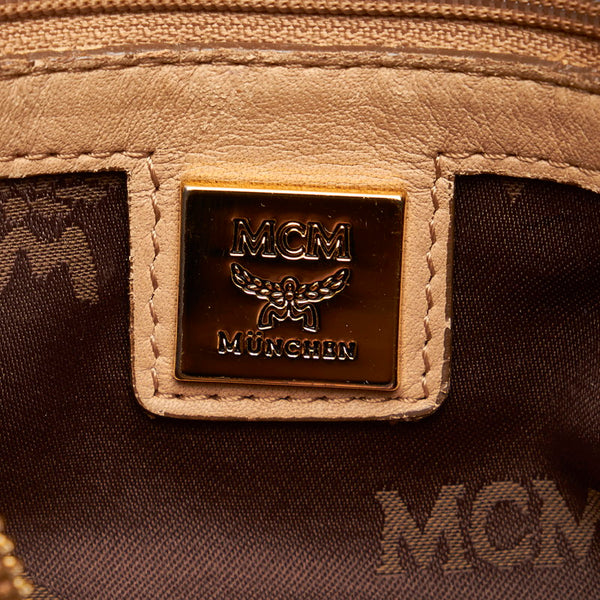 エム シー エム ヴィセトス ハンドバッグ ショルダーバッグ 2WAY ベージュ レザー レディース MCM 【中古】