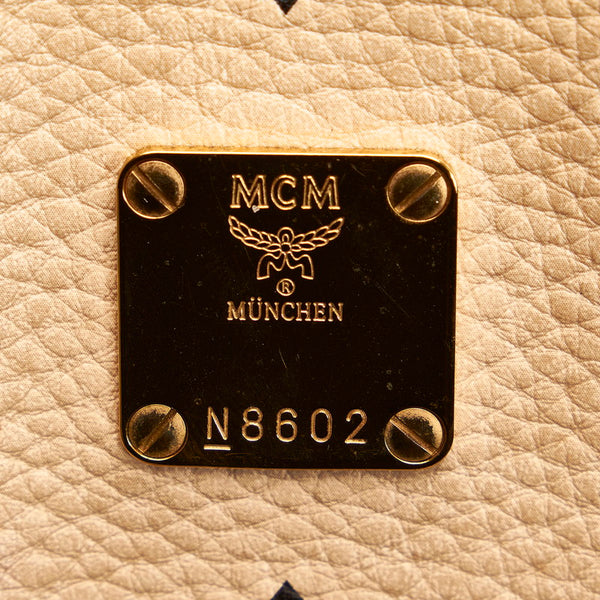 エム シー エム ヴィセトス ハンドバッグ ショルダーバッグ 2WAY ベージュ レザー レディース MCM 【中古】