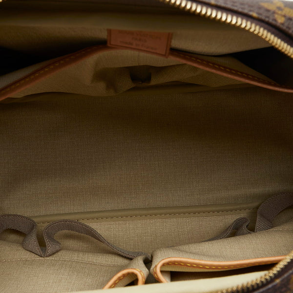 ルイ ヴィトン モノグラム ドーヴィル ハンドバッグ M47270 ブラウン PVC レザー レディース LOUIS VUITTON 【中古】