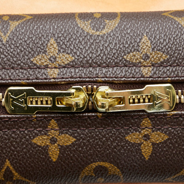 ルイ ヴィトン モノグラム ドーヴィル ハンドバッグ M47270 ブラウン PVC レザー レディース LOUIS VUITTON 【中古】