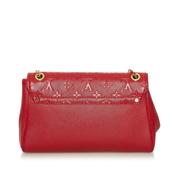 ルイ ヴィトン モノグラム アンプラント サンジェルマンPM チェーン ショルダーバッグ M48949 スリーズ レザー レディース LOUIS VUITTON 【中古】